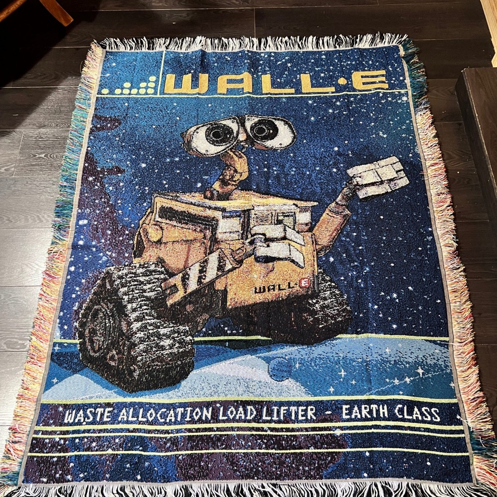 Disney Wall-E Woven Tapestry Blanket and Pillow Set 48x60